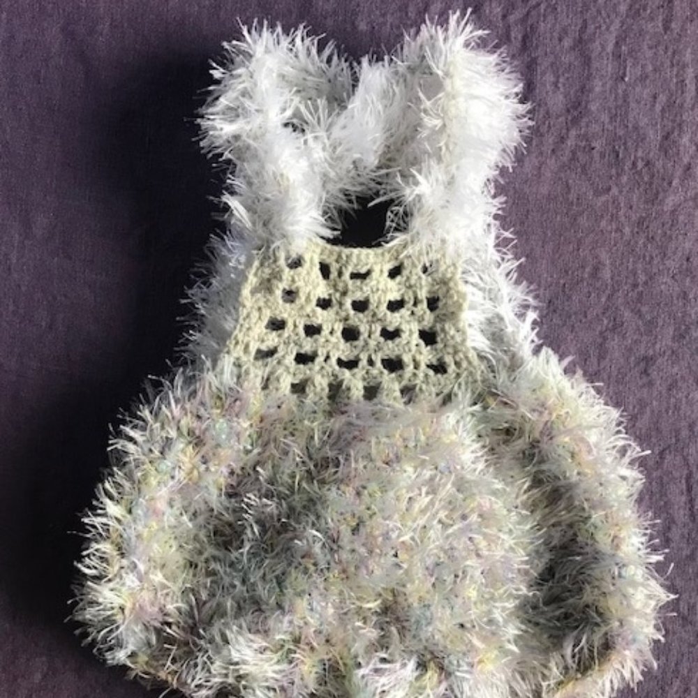 0-3 Months  Hand knitted Onesie